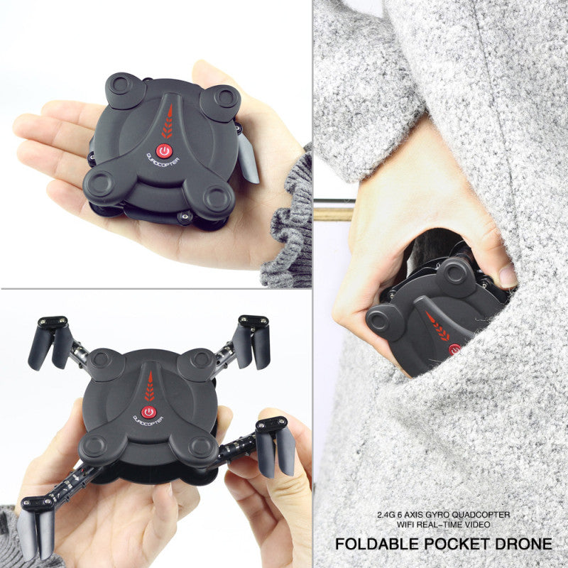 Mini WiFi Foldable Pocketable Drone With High Hold Mode