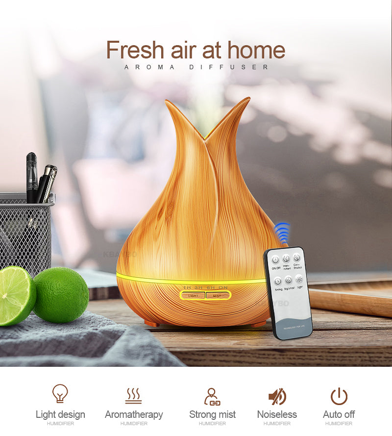 400ml Aroma Mist Diffuser Ultrasonic Air Humidifier