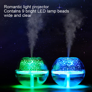 500ml USB Crystal Night Lamp Mist Diffuser