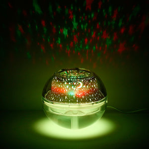 500ml USB Crystal Night Lamp Mist Diffuser